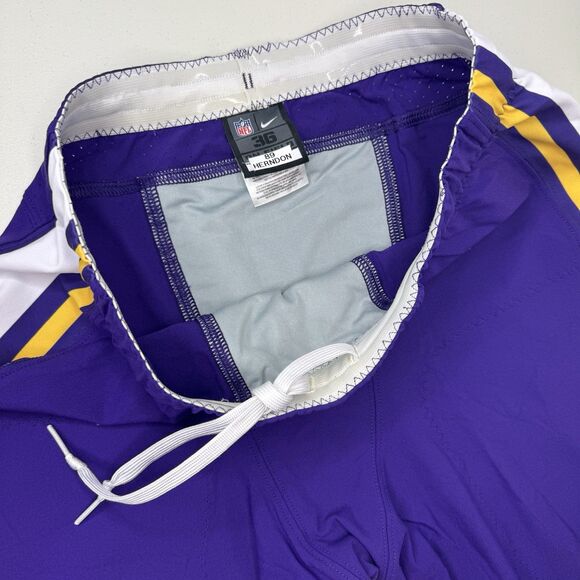 Minnesota Vikings Nike Authentic Team Issued Purple Pants NFL Waist Size 36 - Picture 3 of 10